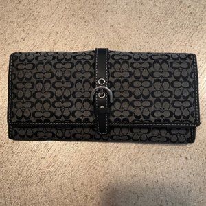Coach Black and grey wallet